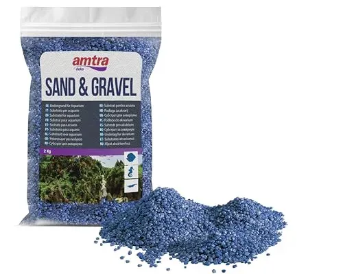 Quartz céramique Amtra bleu 2 kg pour aquarium
