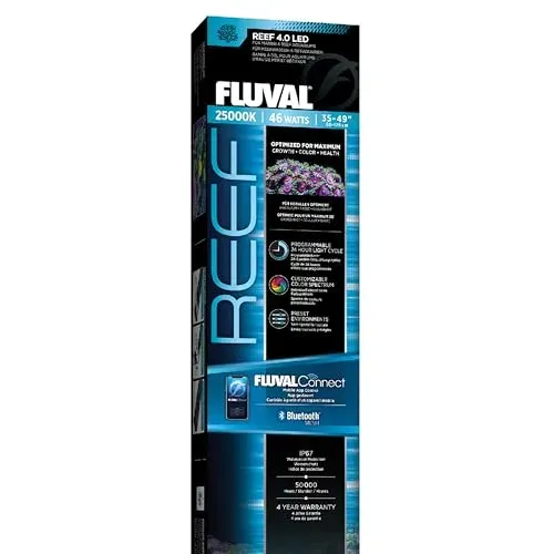 Rampe LED Fluval Reef 4.0 46 W pour aquarium marin 90 cm