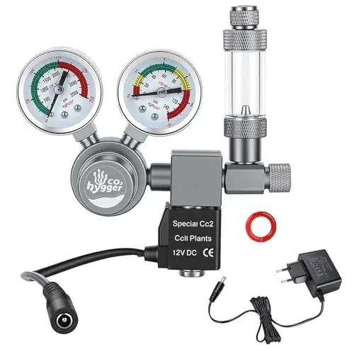 Régulateur de CO2 Hygger HC003-EU avec électrovanne et manomètre