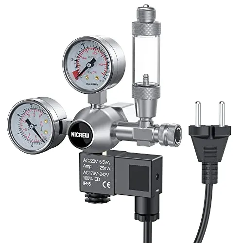Régulateur de CO2 NICREW avec double manomètre