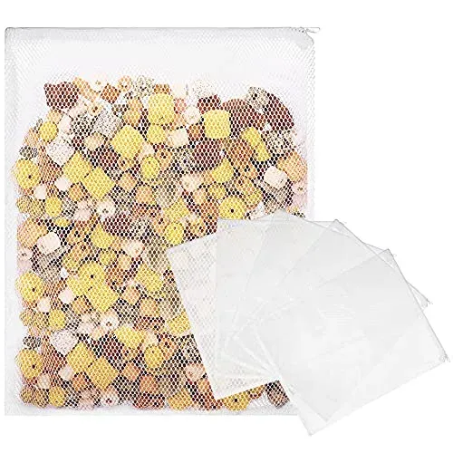 Lot de 5 grands sacs filtrants à fermeture éclair Shappy