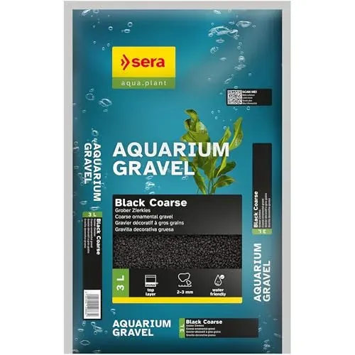 Sera Aquarium Gravel Black Coarse 3 l