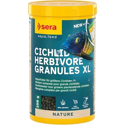 Sera Cichlid Herbivore Granules XL 350 g pour cichlidés herbivores