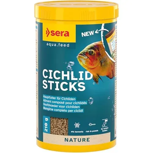 Sera Cichlid Sticks pour grands cichlidés omnivores
