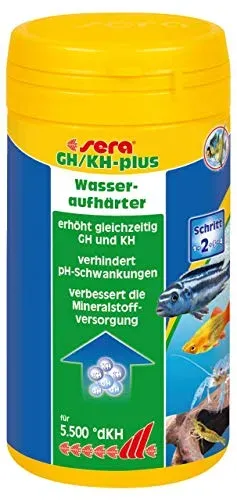 Sera GH/KH-Plus, durcisseur d'eau pour aquarium (250 ml)