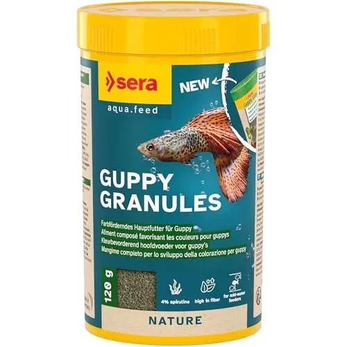 Granulés Sera Guppy pour guppys et poeciliidés, 250 ml