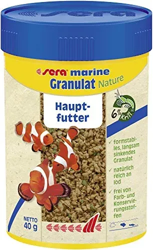 Sera Marin Granulat 100 ml pour poissons d’eau de mer