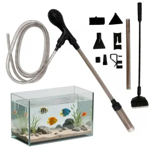 Siphon nettoyeur de gravier Duronge avec grattoir 3 en 1