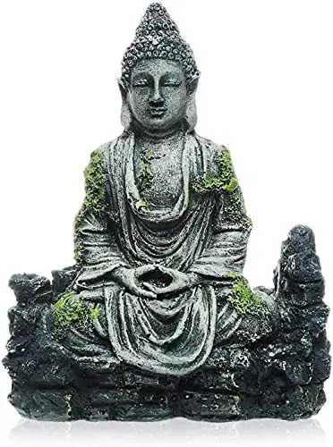 Statue de Bouddha ANMOO pour aquarium, cachette crevettes et betta