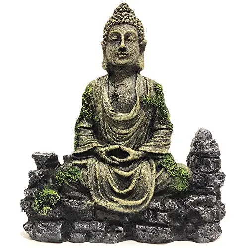 Statue de Bouddha en résine pour décor d'aquarium