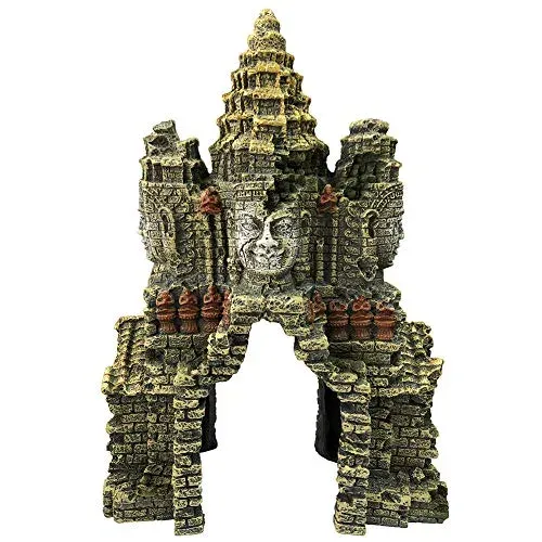 Statue Bouddha en résine pour décor d'aquarium avec cachette