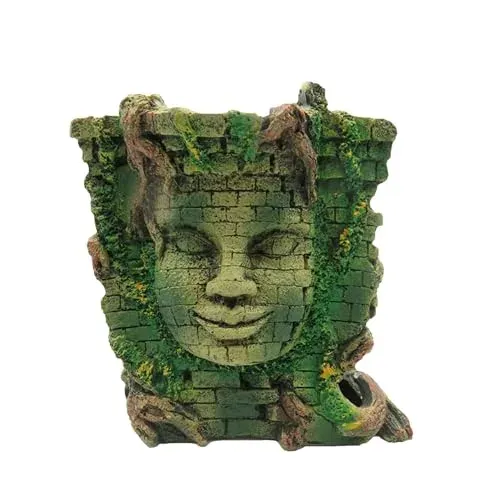 Statue ruines romaines Tfwadmx en résine pour aquarium