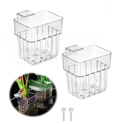 Support plante aquarium xtemtoamz acrylique (lot de 2)