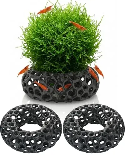 Tapufitil lot de 2 grottes rondes pour crevettes