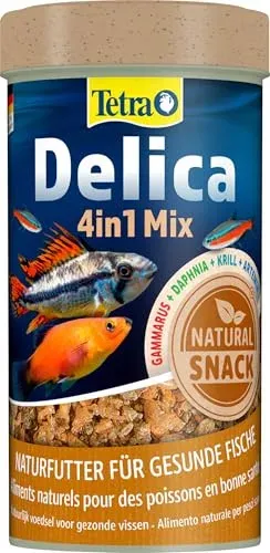 Tetra Delica 4 en 1 aliment naturel krill et crevettes, 100 ml