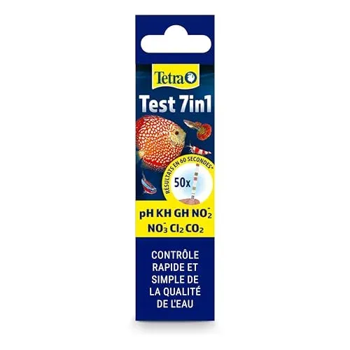 Tetra Test 7 en 1, test d'eau complet pour aquarium