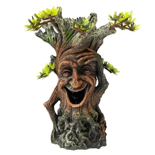 Tfwadmx souche d'arbre creuse pour aquarium d'eau douce