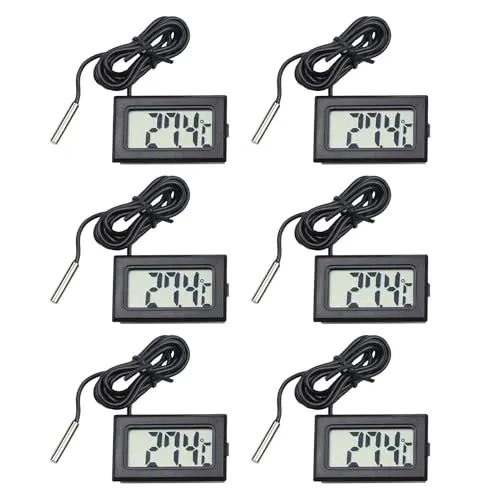 Thermomètre numérique à sonde étanche, lot de 6