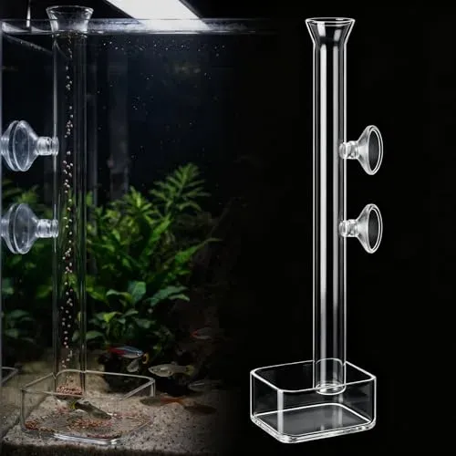 Tube d'alimentation en verre GKZB pour crevettes, 30 cm