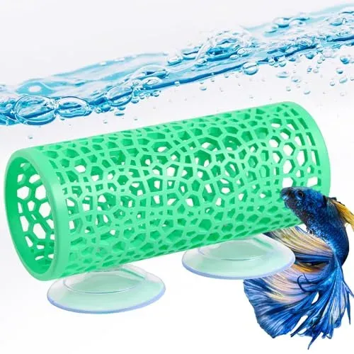 Tunnel décoratif Abizoo vert pour poisson combattant